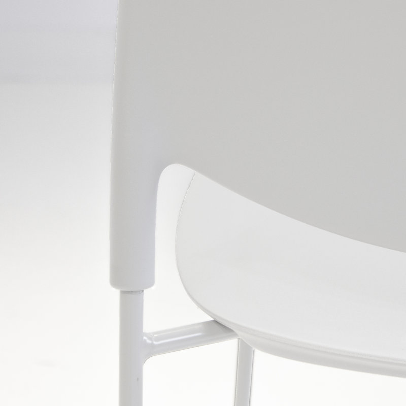 Chaise de salle à manger Calvin, Blanc