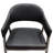Adele Set Of Two Dining/Accent Chairs In Black Leatherette W/ Brushed Stainless Steel Leg-33485404