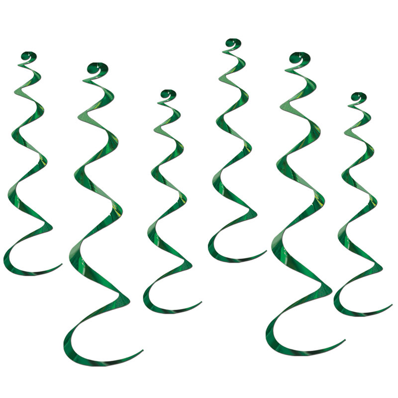 Twirly Whirlys - paquet de 6, Vert