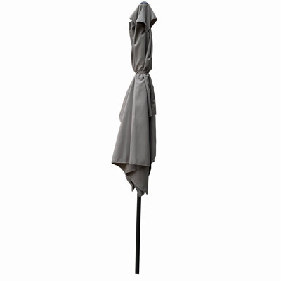 6 X 9Ft  Patio Umbrella Outdoor  Waterproof Umbrella With Crank And Push Button Tilt Without Flap For Garden Backyard Pool  Swimming Pool Market