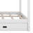 Modern Queen Over Queen Bunk Bed With Trundle, Solid Wood Bunk Bed Frame With Ladder And Guardrail For Kids Teens Adult-1542746584