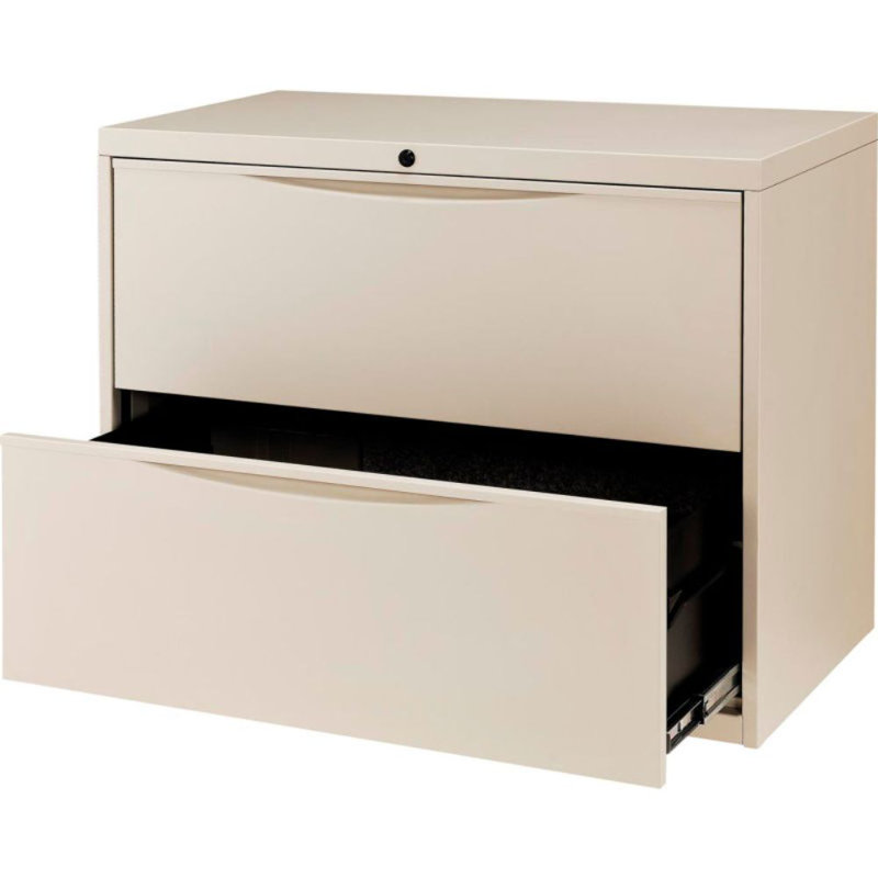 36'' Wide 2 -Drawer Steel File Cabinet, Putty