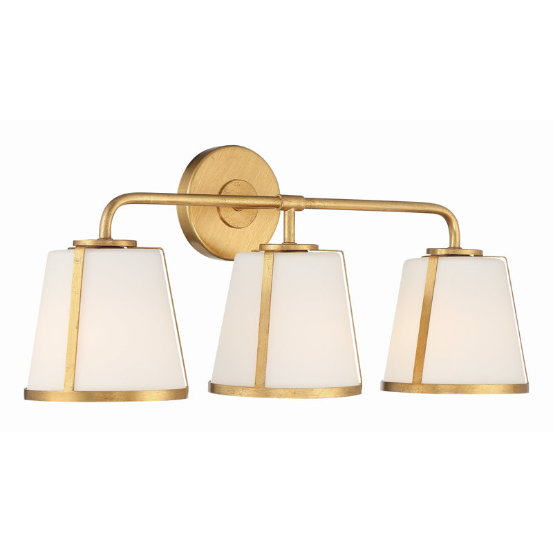 Ensemble de meuble-lavabo 3 lumières Marietta, Or