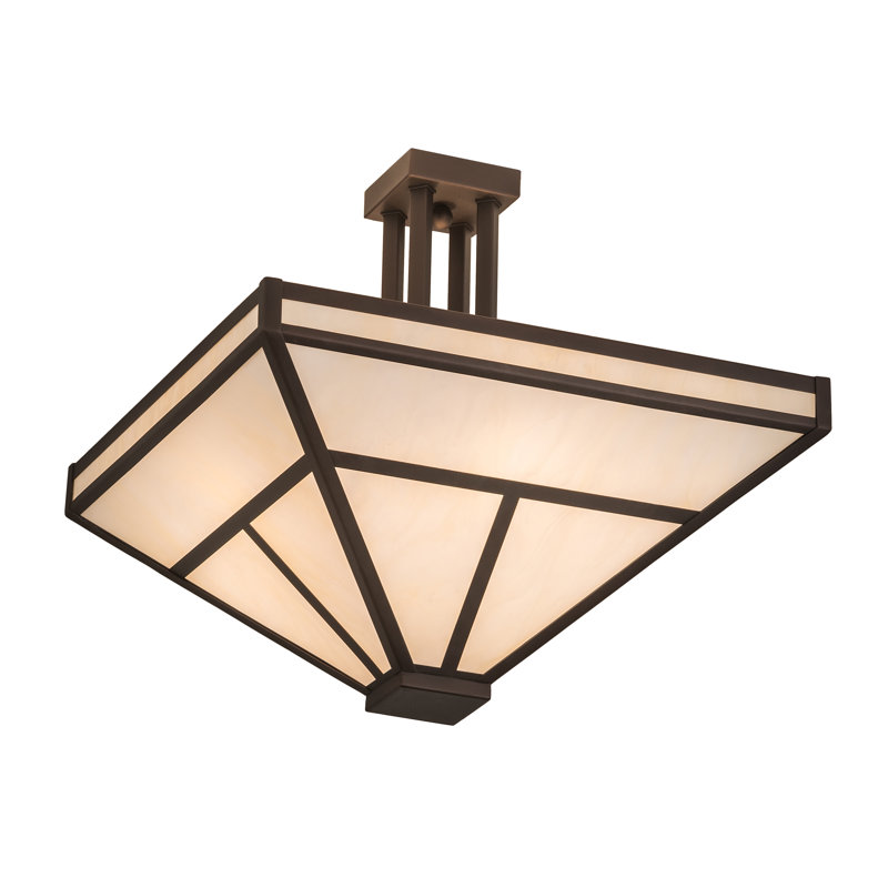 "T" Mission Semi Flush Mount
