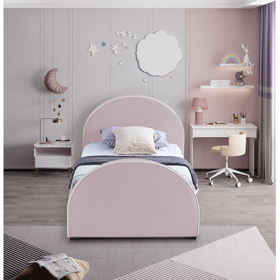 Hilbrand Upholstered Unfinished Panel Bed