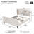 Elowen Glam Velvet Upholstered Sleigh Bed With Wingback Headboard & Scroll Footboard-120419245-120419247