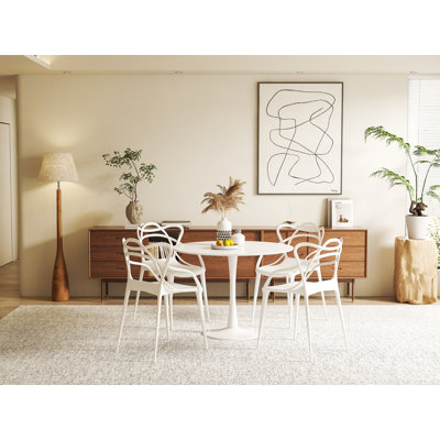 Ensemble de salle à manger 31,4 po x 31,4 po Blanco