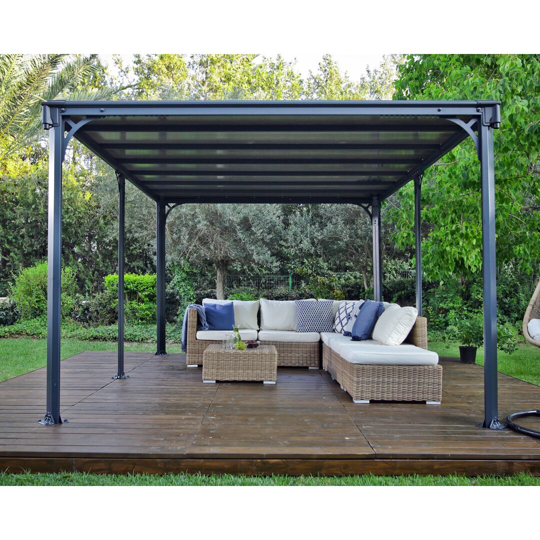 300 x 300 cm Pavillon Milano aus Metall