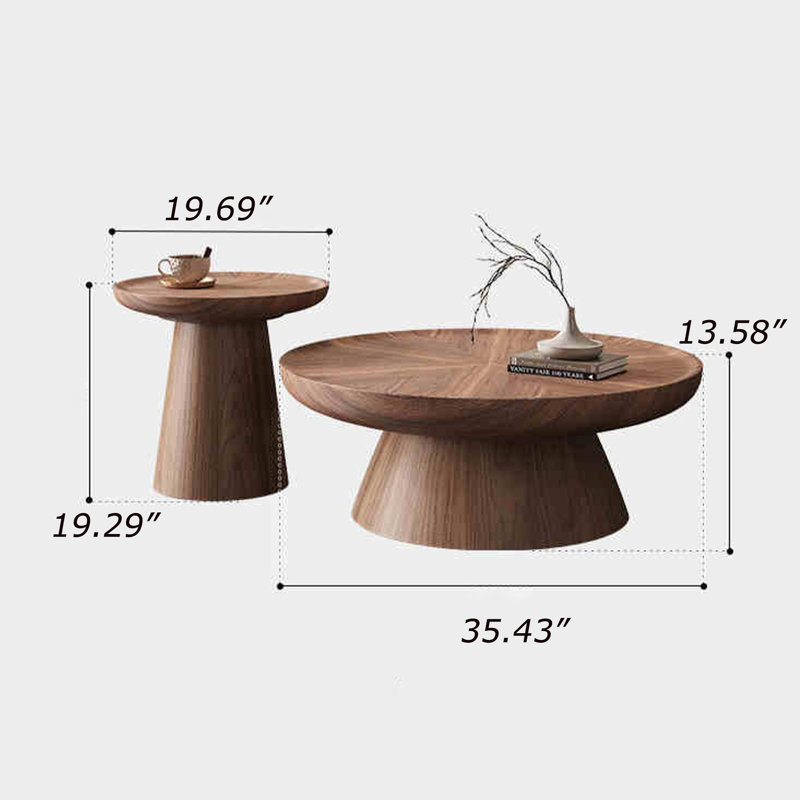 Ensemble de 2 tables basses Mid Century