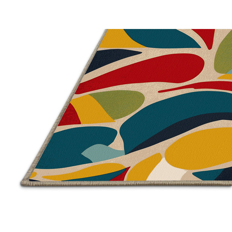 Quirky Spin Rug, Rectangle 5' x 8'