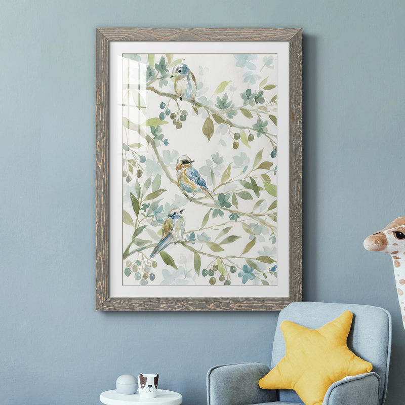 " Spring Beginnings ", 31" H x 44" W x 1" D, Gray Framed Canvas