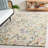 Lyia Hand Tufted Wool/Cotton Floral Rug in Blue/Green/Beige-1552618957
