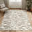 8x10 Area Rug,Soft, Machine Washable, Non Slip, Beige/Cream Abstract