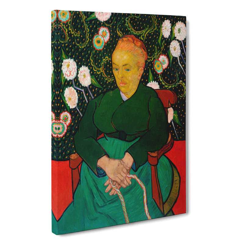 The Berceuse by Vincent Van Gogh - Wrapped Canvas Painting, 50cm H x 35cm W x 3cm D