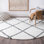 Tapis blanc à poils longs Audet