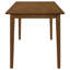 Ensemble de table de salle à manger 5 pièces avec chaises rembourrées, finition châtaignier chaud pour une expérience culinaire élégante et confortable, ensemble de table de salle à manger
