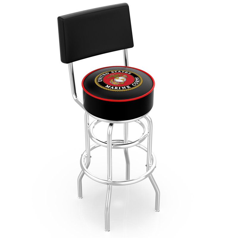 Millitary Swivel Bar Stool, Marines
