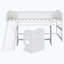 Lit mezzanine en bois massif