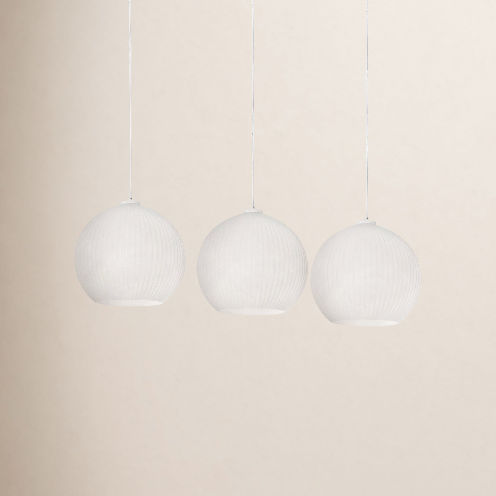 Darus 3 Light Glass Dimmable Pendant