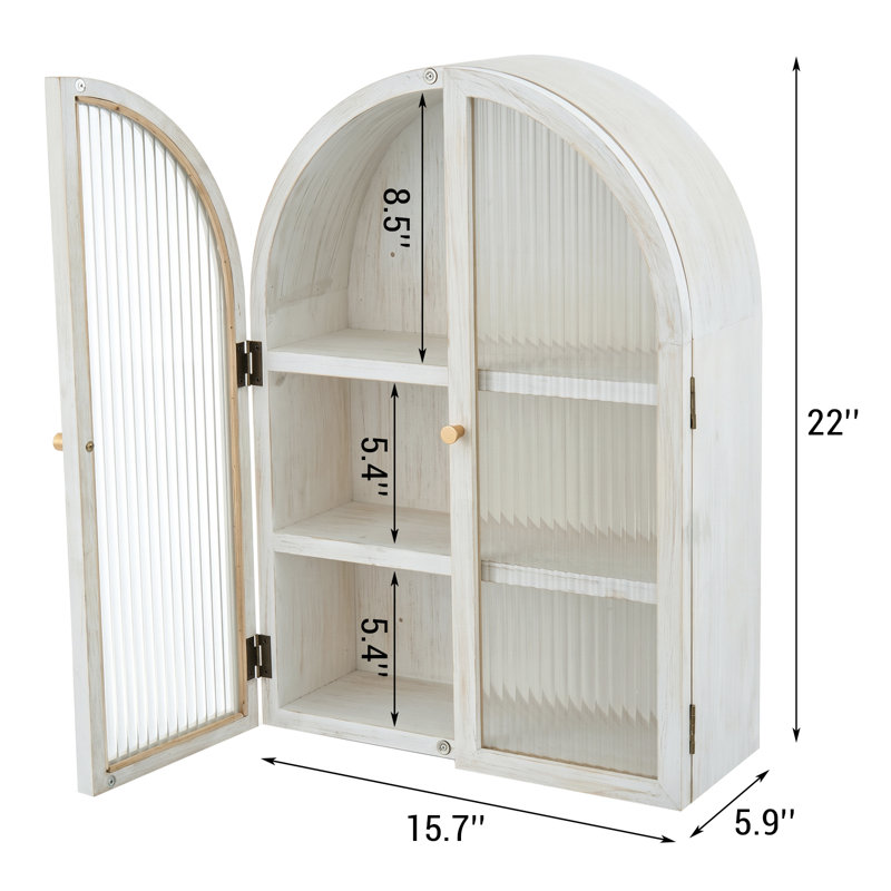 Solid Wood Wall Mounted Medicine Cabinet