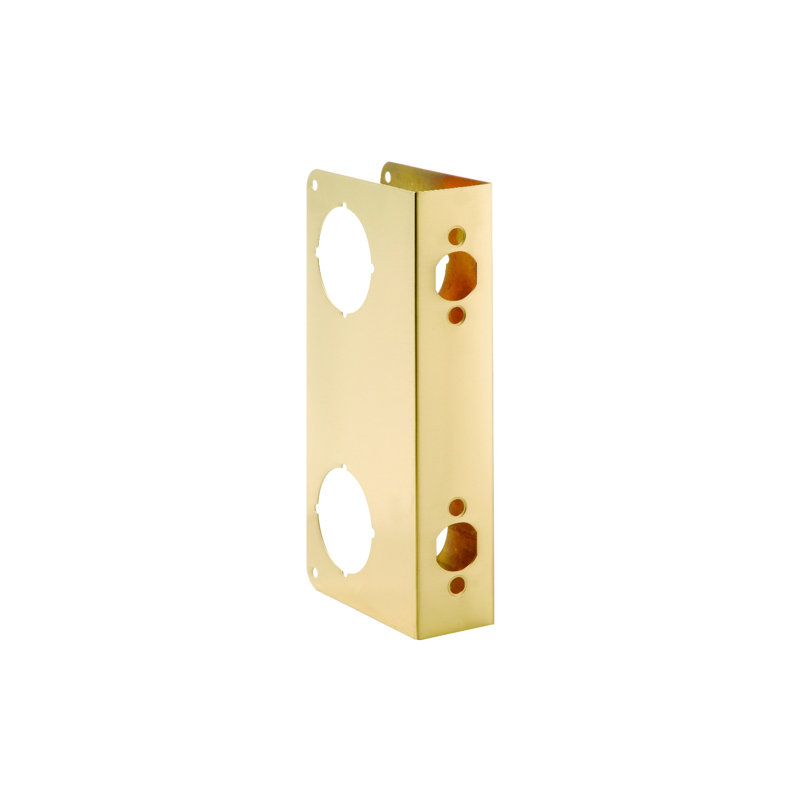 Solid Brass Door Reinforcer, Polished Brass