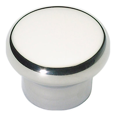 Stainless Steel 1 1/4" Diameter Round Knob