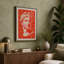 Profile in Red Retro - Wrapped Canvas-1042741609-1042741651