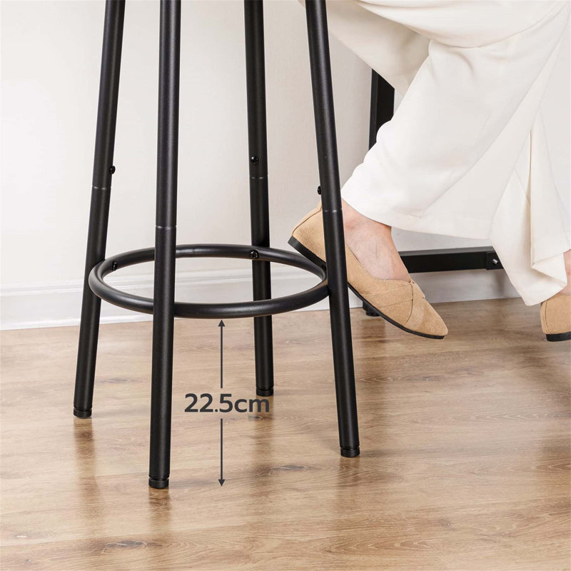 Bigvai Counter Stool with Metal Frame, Brown