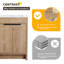Meuble-lavabo sur pied simple avec plateau en céramique 24 po Bellalynn, meuble-lavabo sur pied avec 2 portes et 1 tablette réglable-1258071359