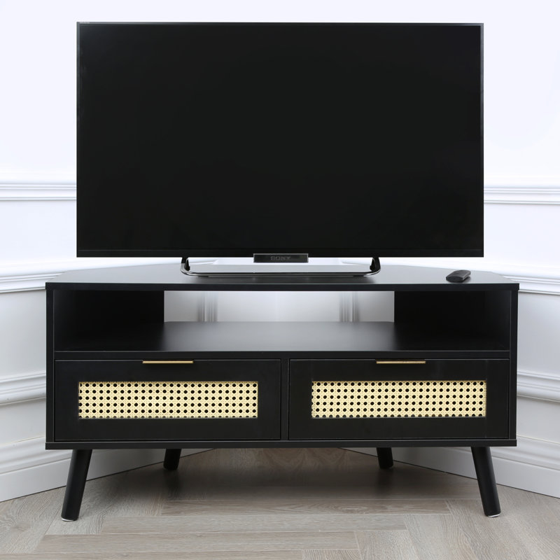 Craven Corner TV Stand in Cane