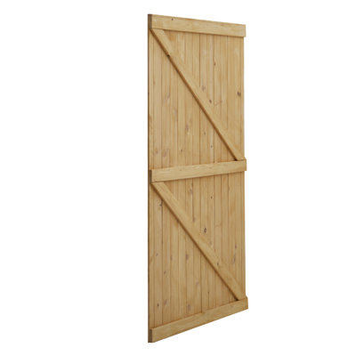 183 cm H x 91 cm W Solid Wood Gate Fencing
