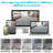 5 ft x 8 ft Soft Fluffy Area Rug,Plush Memory Foam Rug with Non-Slip Backing,Light Gray-1842490199-1842490197