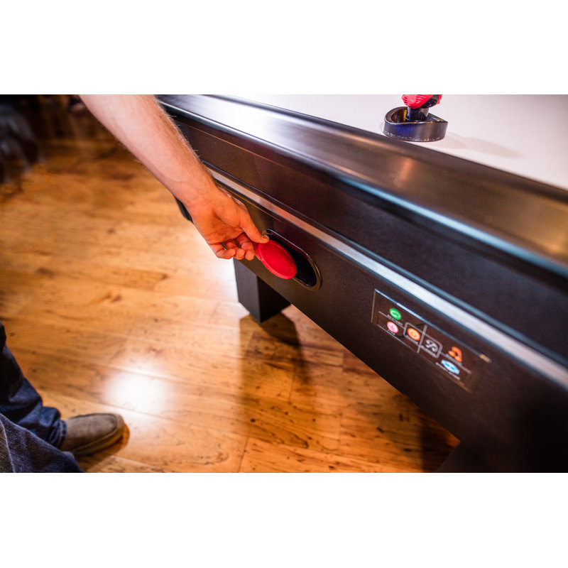 Atomic AH800 8' Black Air Hockey Table with LED Scoring