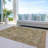 Machine Washable Indoor/Outdoor Claudian ACN1240 Fern Rug-103712466
