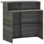 Evaleen Half Moon Steel Outdoor Bar Table - 120 cm W 55 cm D-1188623698