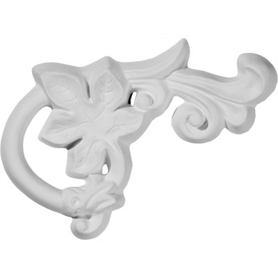 Oak 3.5'' H x 5.5'' W x 0.625'' D Urethane Onlay Scroll
