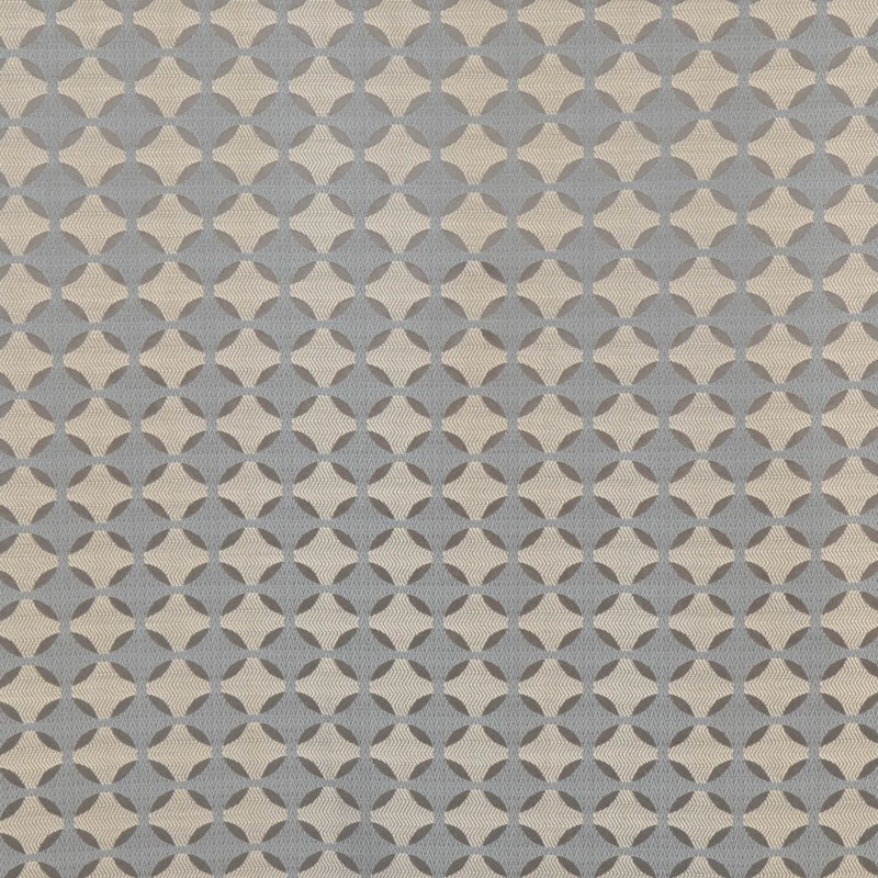 Tissu médaillon Allure, Argenté bleu
