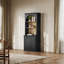 Armoire à charnière basse, noir-130730783
