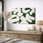 Œuvre d'art abstraite en forme de motif fluide vert et blanc, photos de salon moderne, impression sur toile encadrée-126093265-126093266