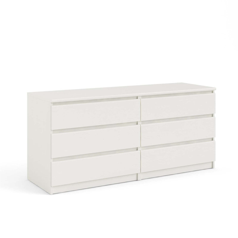 Commode double 6 tiroirs pour le couloir de la chambre à coucher