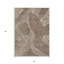 Tapis intérieur lavable floral 3 pi x 5 pi chocolat et ivoire