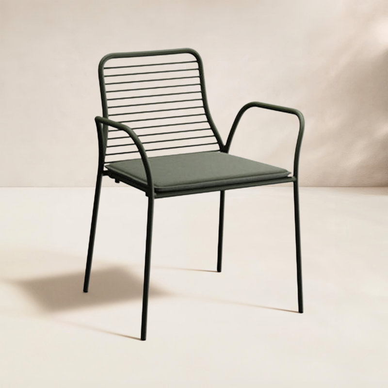XY Outdoor Dining Chair, Olive