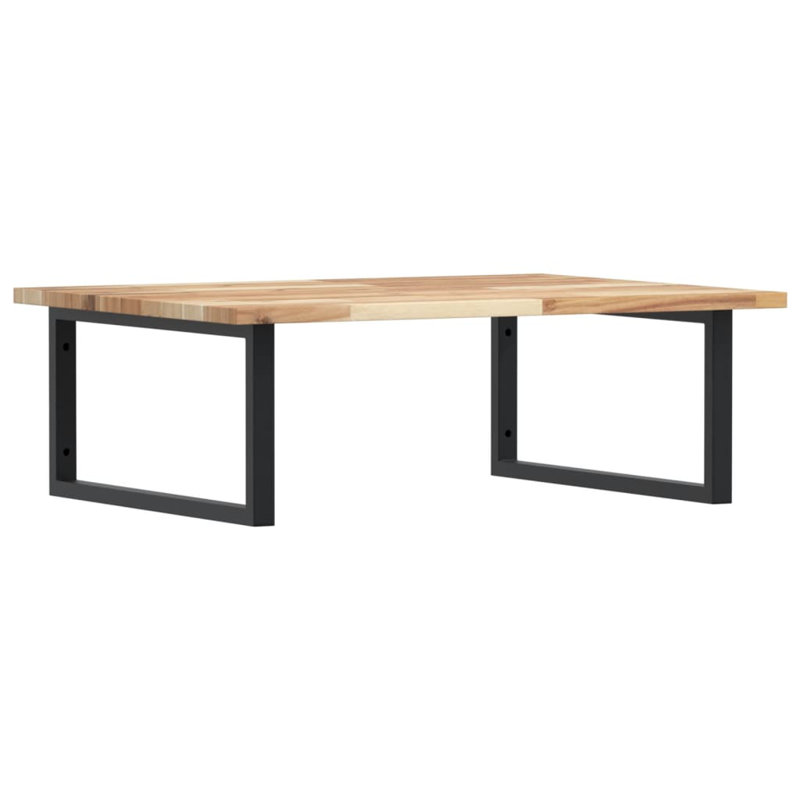 Braeley 100cm Solid Wood Bathroom Vanity Top, Acacia/Black