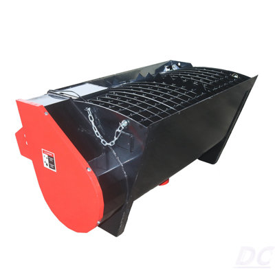 330Lt Volume Skid Steer Concrete Mixer Bucket Attachment, Universal Quick Tach Mount Plate