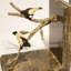 Pursuit Cat and Bird Motif Bookends
