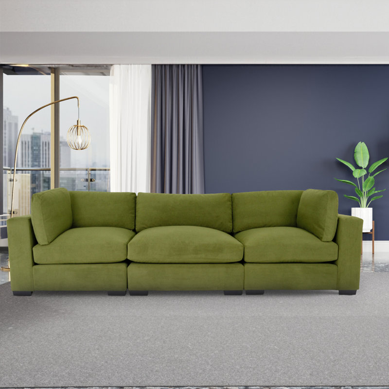 Canapé moderne pour causeuse Forest, H 34,05 po x l 126,05 po x P 42,05 po