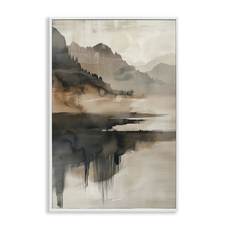 Giclée encadrée de montagne à couches superposées, design par LSR Creative Studio, H 30 po x l 20 po