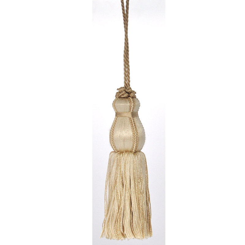 Colors Collection - 4 3/4" Length KEY TASSEL - BT-5003-28 Beige, Beige