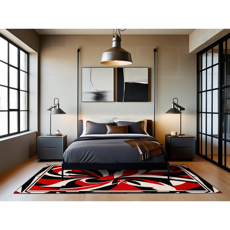 Raging Horizon Rug, Rectangle 5' x 8'
