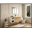 Meuble-lavabo mural avec 2 portes et tablettes de rangement latérales-85591343